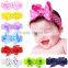 Deshine Big Ribbon Dot Bow Headband For Baby ZX1670