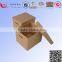 Portable recycled corrugated banker carton box packaging