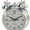 3 inch metal case mechanical alarm clock mechanism, retro design clock, desktop clock