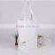 white cotton bag shopping bag long handle canvas bag with logo printing