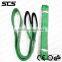 Green colour flat polyester lifting webbing sling 2T 3M