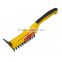 Wire brush with soft grip with scraper, masonry tool,painting tool