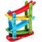 Wooden Sliding Cars In Four Colors Four Layers Track With Four Small Cars