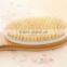 Natural wooden body brush bath wash body scrubber