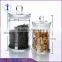 Hand made cylinder clear glass jar with airtight lid