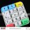 Quality assurance durable RoHS complied silicone keypad