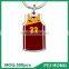 Wholesale bulk metal two sided blank basketball jersey t shirt keychain