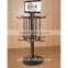 3 sided metal revolving counter rack from china factory directly