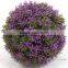 wedding decoration artificial cheap plastic hanging flower topiary balls lavender balls for garden hotel decor