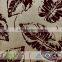 Leaf pattern luxury wallpaper velvet