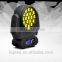 CE Rohs EMI Certification LED Zoom Moving Head Light / LED Moving Head Wash 19x10W 4in1 RGBW 5~60 degrees