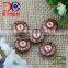 Metal material prong snap fastener for leather bag garment
