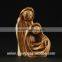 Olive Wood Composition Carved Holy Family Small Size