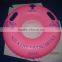 custom design pink cold-resistant inflatable snow tubes, inflatable round snow tube