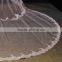 BV1005 New Real Photo Appliques Long Bridal Veil Lace Purfle One Layer 2015 Wedding Veils
