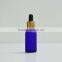 20ml cobalt blue empty glass dropper bottle
