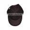 Heavy washed new herringbone black and brown army cap