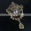 Antique brooch rhinestone wedding brooch braidal party pin