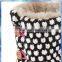 monochrome popcorn knit woman boot