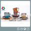 80cc short coffee mug and saucer ceramics for gift