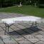 high durable 183cm thicken panel adjustable plastic modern coffee table for restaurant/hot sell plastic cafe table chair set
