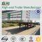 New promotion 3 axle 40ft container flatbed semi trailers for sale