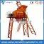 China manufacture manual concrete mixer machine with lifting hopper