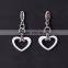 Women healthy jewelry silver magnetic drop heart earrings