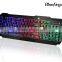 Fancy Lovely USB wired rainbow backlit gaming keyboard as Christmas gift