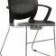 hot sale good quality most popular new design Stack black PP plastic chrome Office Chair A205-J08