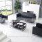 S818 Top Grade Office Leather Sofa With Oil Leather and Stainless Steel Leg