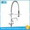 2016 China factory deck mounted dual handle stainless steel 304 kitchen sink pre rinse faucet