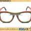 Latest fashion eyeglasses optical frame Sunny Europe wooden sunglasses
