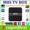 High Quality M8s Android Smart TV Box Amlogic S812 Chip AP6330 4K 2G/8G Dual band wifi Full HD