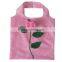 China  cheap rose flower folding shopping bag, custom made foldable shopping bag