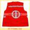 red high visible polyester reflector safety vest