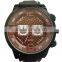Coloful dial silicone strap men sport quartz watch