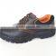 good quality split cow leather PU sole steel toe safety shoes