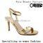 2016 Sexy Golden Open Toe High Heel Sandals for Hot-selling PL1693