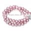 Natural freshwater pearl bracelets for brides, Colorful natural pearls bracelet