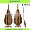 Chinese wood waveski outrigger canoe paddle with bent shaft