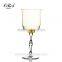 Handblown colour tulip white wine glass champagne glass for wedding table decoration