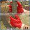 BSSAFETY Red Full Dipped PVC Gloves Oil-resistant Working Gloves