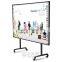 Made in China movable interactive whiteboard with wheels legs whiteboard stand for school office