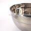 Set Of 3 Salad Stainless Steel Mixing Bowls With Plastic Seal Lids