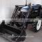 LZ604 60hp 4wd mini tractor greenhouse tractor with TZ08D front loader and LW-8 LW-8E backhoe for sale