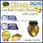 Cracked Purple Olives with Lemon, High Quality 100% Tunisian Table Olives.Cracked Olives with Lemon 370 ml Glass Jar