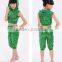 Hotsale sleeveless boys girls Ballroom kids Jazz dance costumes with hood sequin