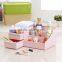 Cosmetic Makeup Cube Organizer With 2 Drawers & Removable Divider