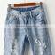 2017 New Arrival Ladies' Hola Denim Pants Skinny cropped jeans